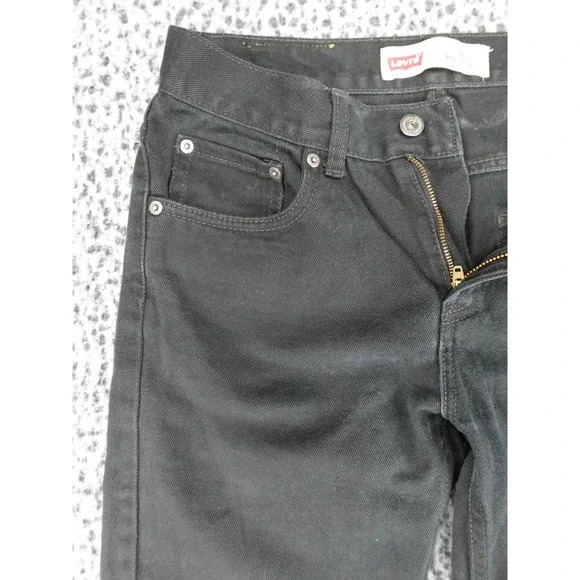 Levis 550 Relaxed Fit Tapered Leg Jeans Mens Black Denim 5-Pocket Pant 28x28 - Picture 2 of 14